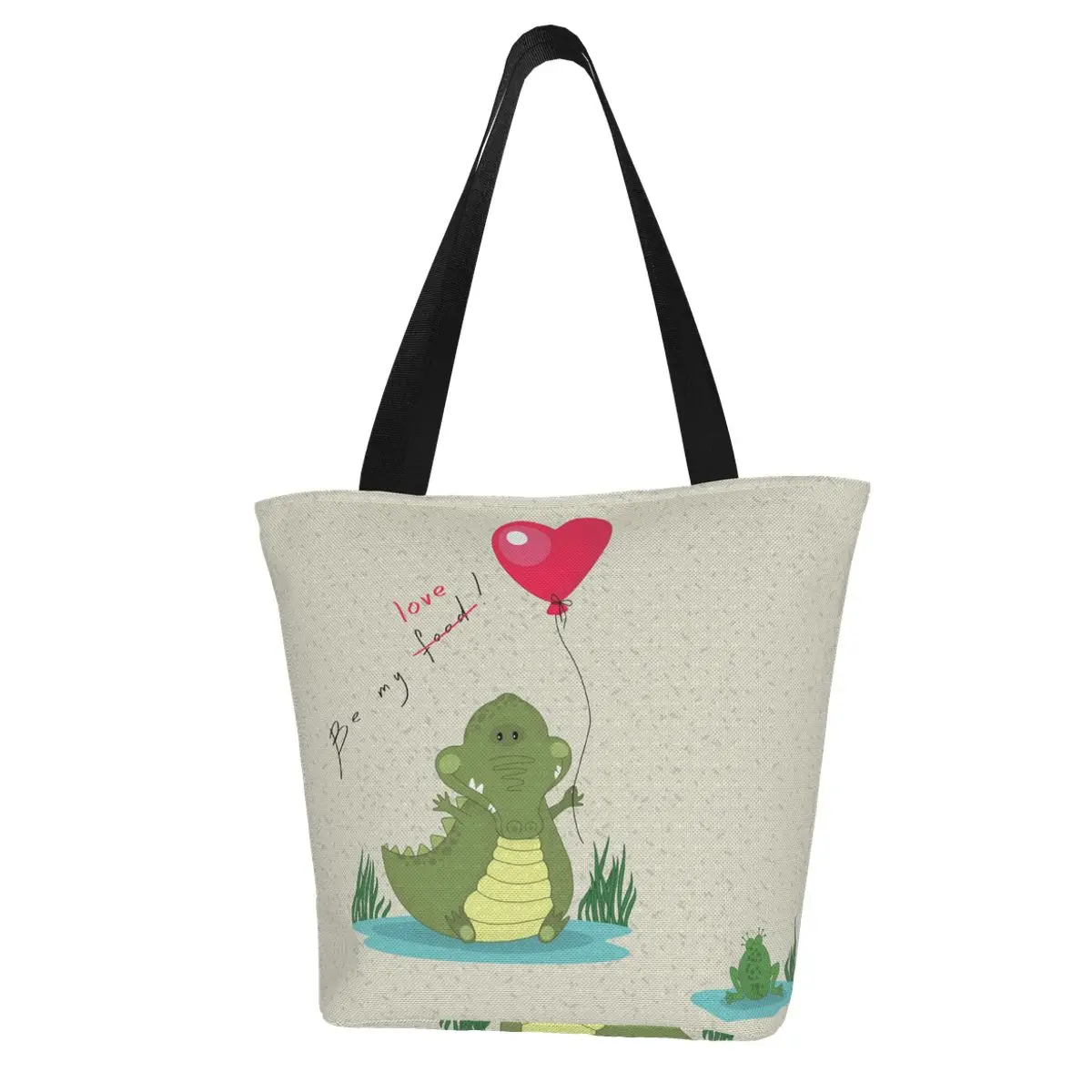 

Beach Shopper Shopping Bag Dinosaur Printing Handbag Female ECO Tote Harajuku Kawaii Reusable Shoulder Bags Women Shopper Bag