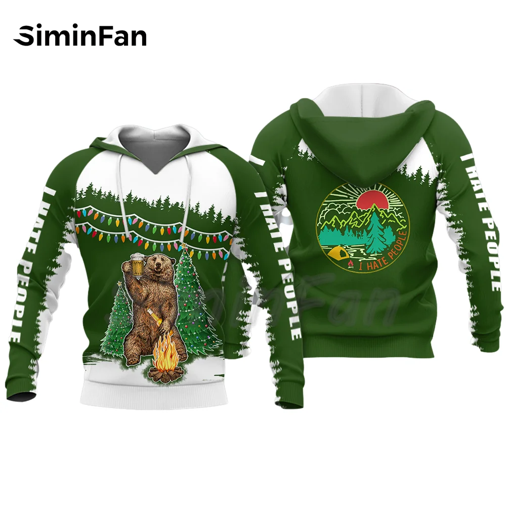 

Christmas Bear Beer Men 3D Print Hoodies Unisex Casual Sweatshirts Harajuku Hood Pullover Women Outwear Jacket Coat New Fashion