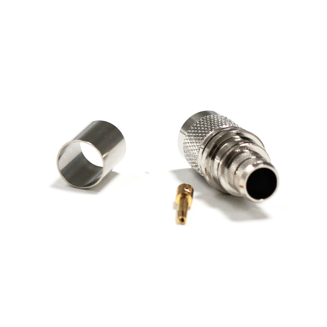 1 pieza RP TNC macho enchufe RF coaxial conector Crimp RG8 RG213 cable recto niquelado nuevo al por mayor