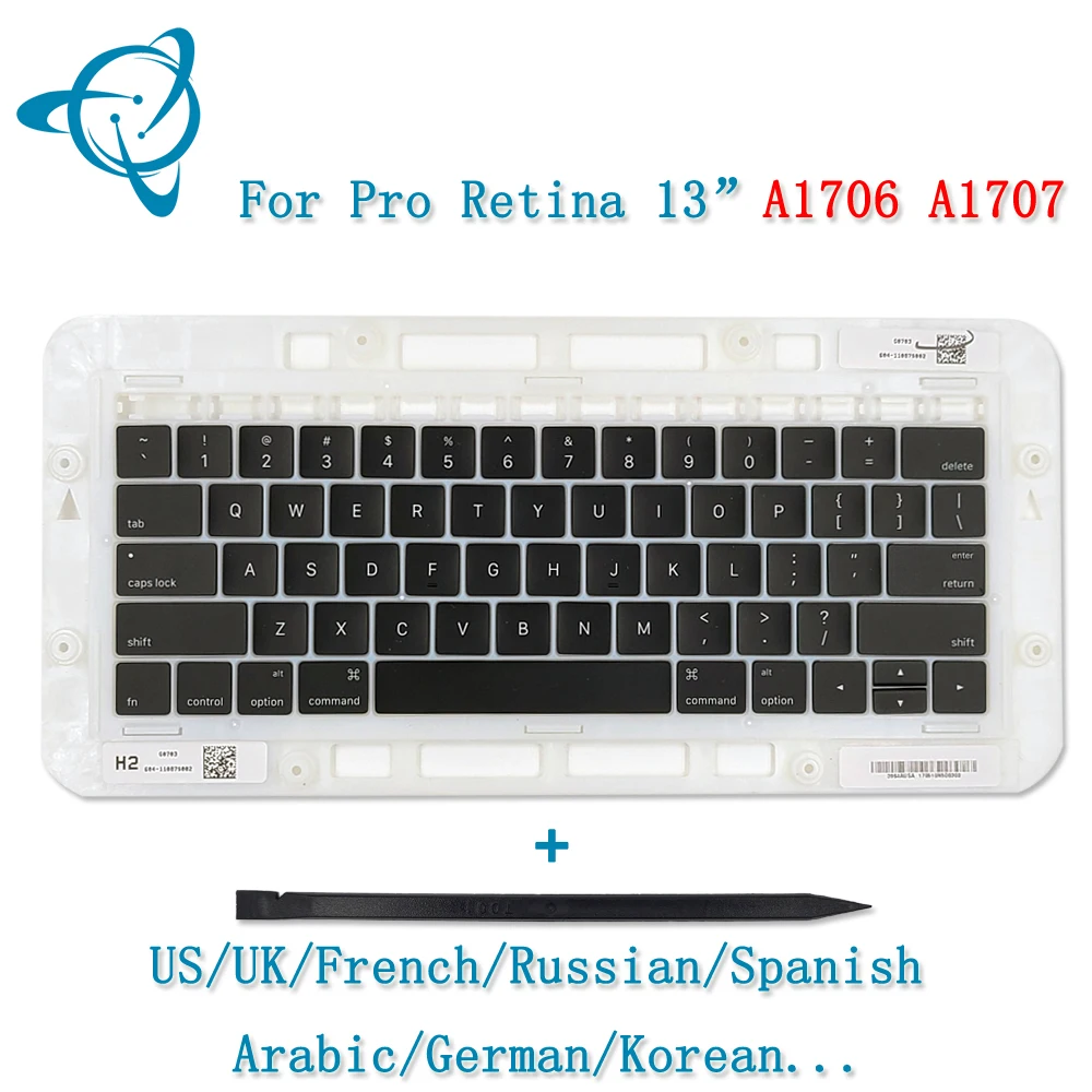 

Клавиши для клавиатуры ShenYan A1706, A1707, для Apple Macbook Pro, ноутбука 13 дюймов, 15 дюймов, A1706, A1707, 2016, 2017 год