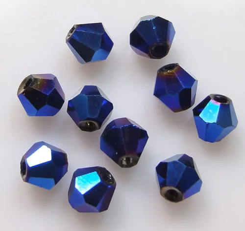 Metal Blue 4mm 720pcs/Lot Chinese Top Quality Crystal Bicone Beads Free Shipping