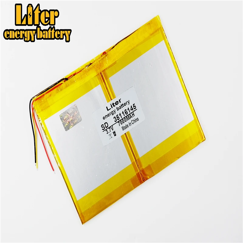 3 line 35116145 3.7V 7000MAH lithium polymer battery backup power supply 3.7V Tablet battery Rechargeable batteries