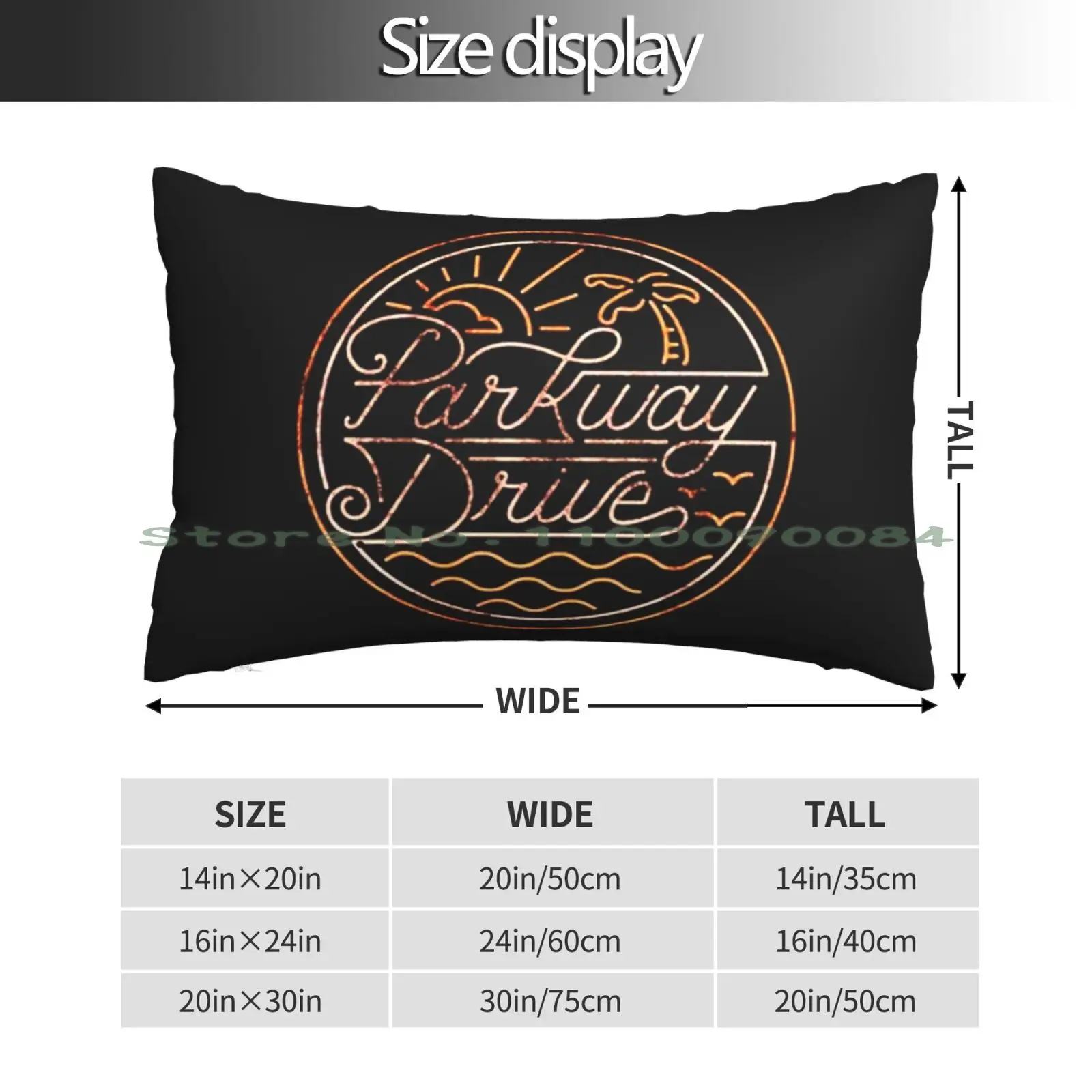 Beach Drive Pillow Case 20x30 50*75 Sofa Bedroom Sport Golf Stuff Hypebeast Lifestyle Athletic Wear Equipment Ping Premium Gear