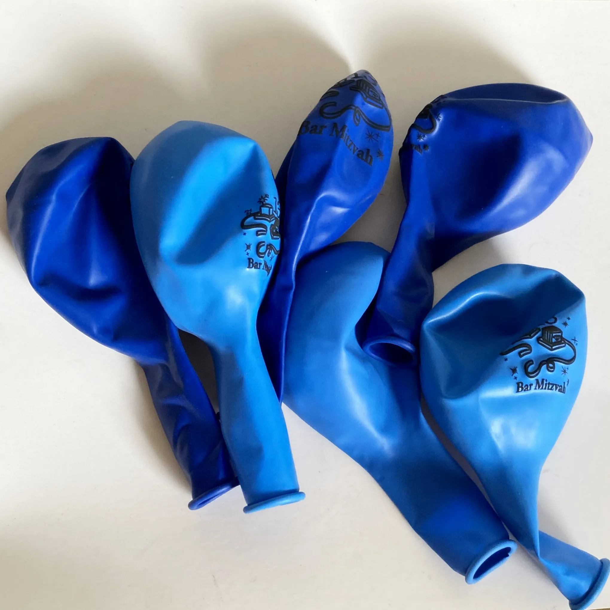 Blue Bar Mitzvah 13 balloons Boy Jewish Tefillin Latex Balloon Thirteen Birthday Party Decorations