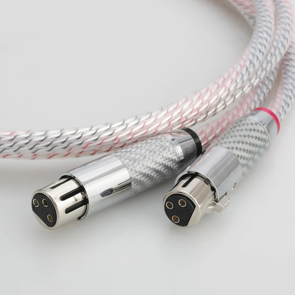 

New Audiocrast Valhalla Series XLR Balanced Interconnect Cable With Carbon Fiber XLR Plug Male to Female Audio Balanced Cord