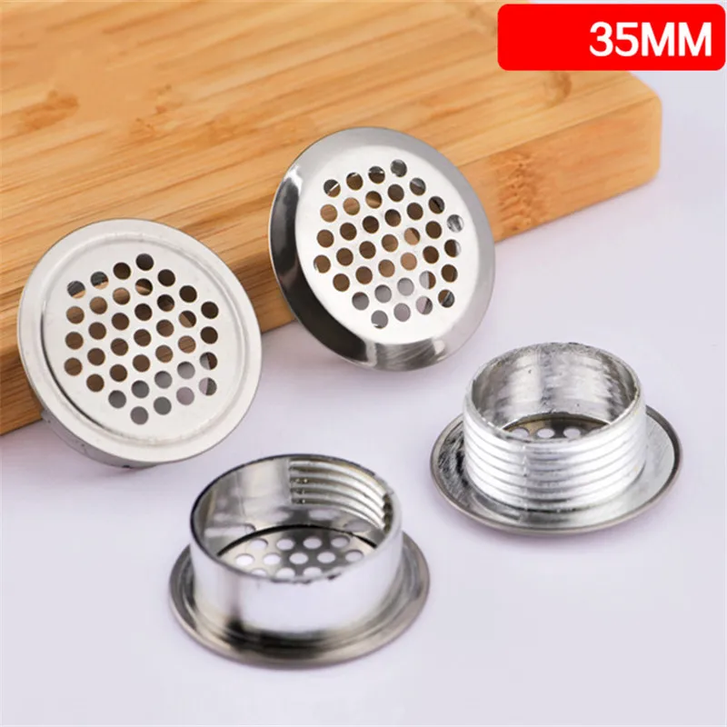 10set Stainless steel double-sided adjustment vent cover furniture Air Vent Louver ventilator grille cover for Shoe cabinet