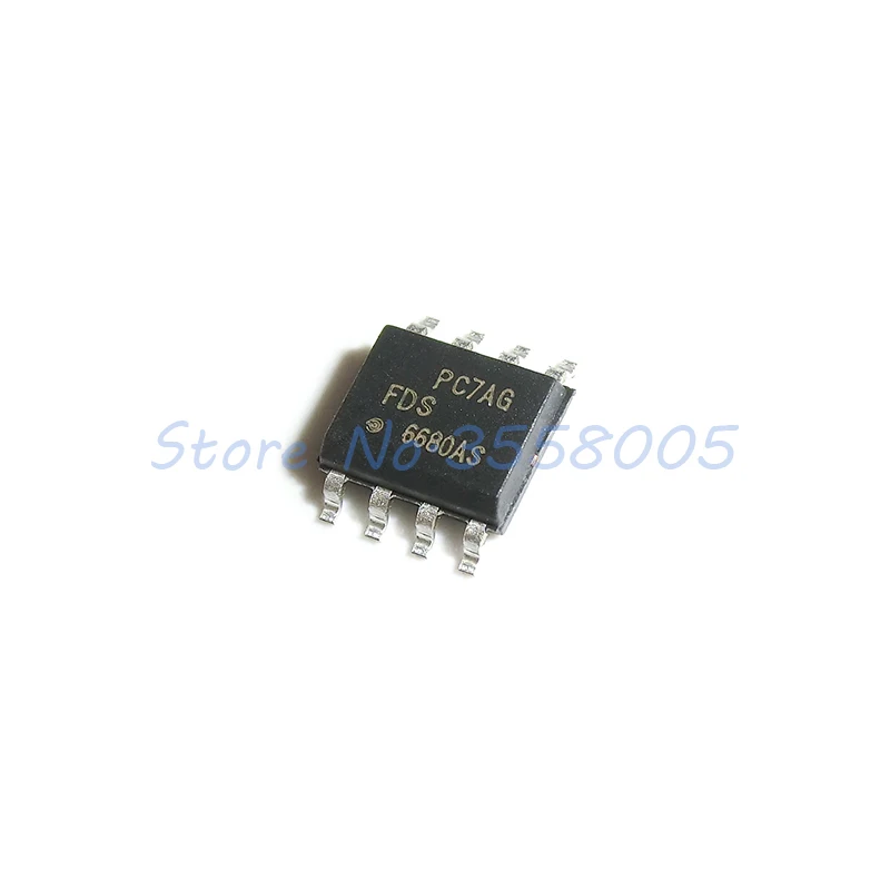 10Pcs/lot FDS6680A FDS6680 6680A SOP-8