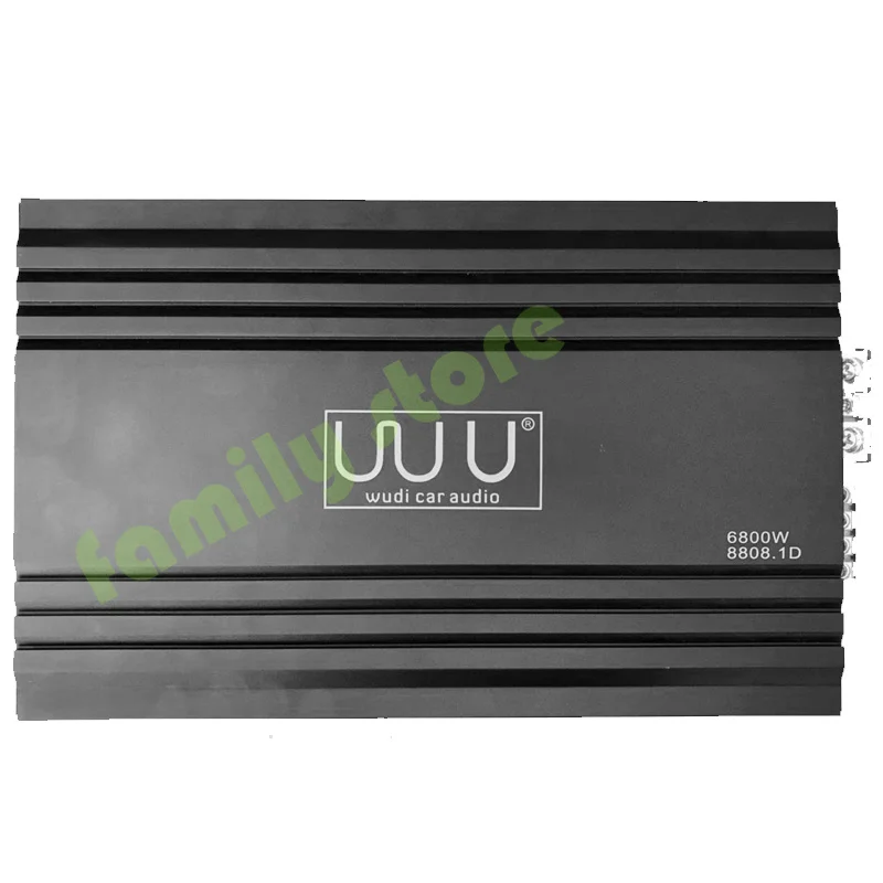 

3000W Class D fever car amplifier 8808.1 digital car high-power single-channel car subwoofer amplifier 12VS/N:95DB, 10Hz-30OKHz