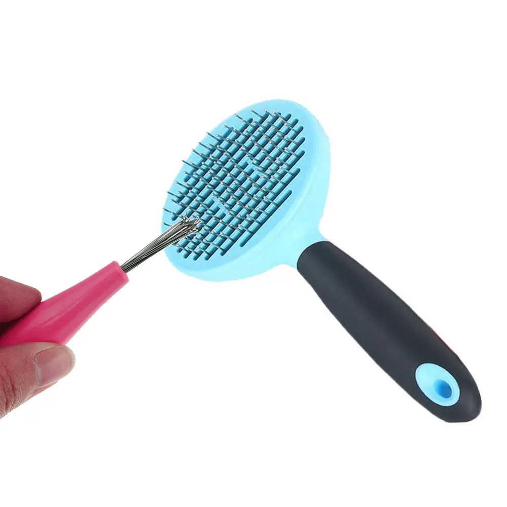 Hair Brush Comb Cleaner Embedded Tool Plastic Cleaning Removable Handle image 6