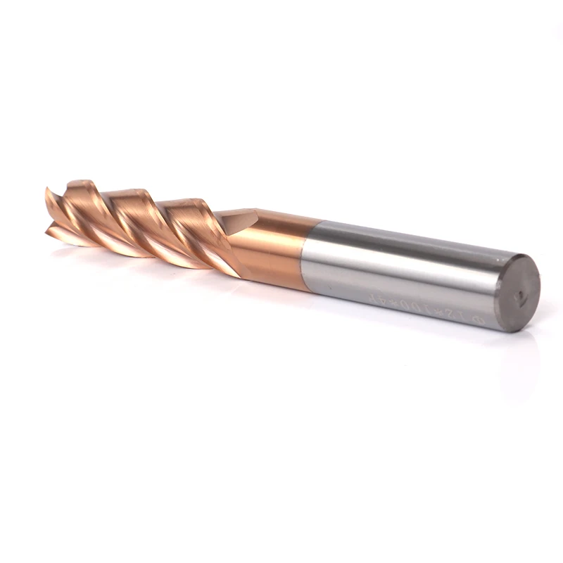 Fresa de ponta de carboneto hrc60, fresa de corte de 1, 2, 4, 5, 6, 8, 10, 12mm, 4 sulcos, revestimento de liga, aço de tungstênio, ferramentas de corte cnc, fresas de frontal