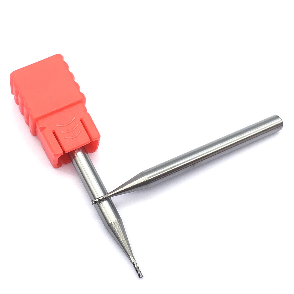 1PC Pabrik Aluminium 1.0XD4X50L Pabrik Akhir Ekstra Panjang HRC60 3Flute Tungsten Carbide Milling Cutter Endmills Alat Bubut CNC cutter