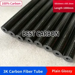 16mm x 8mm x 1000mm High Quality 3K Carbon Fiber Fabric Wound/Winded/Woven Tube Carbon Tail Boom