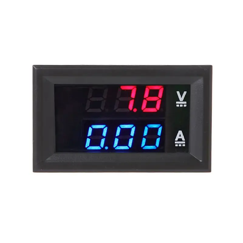 1PC DC 0-100V/50A Red Blue Digital Voltmeter Ammeter LED Dual Display Voltage Current Indicator Monitor Detector