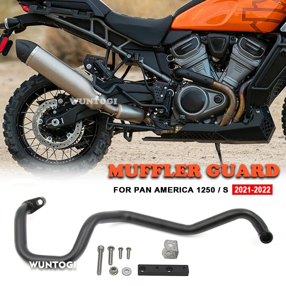 

For PAN AMERICA 1250 Muffler Guard Motorcycle Accessories Frame Bumper PA1250 S PANAMERICA1250 2021 2020