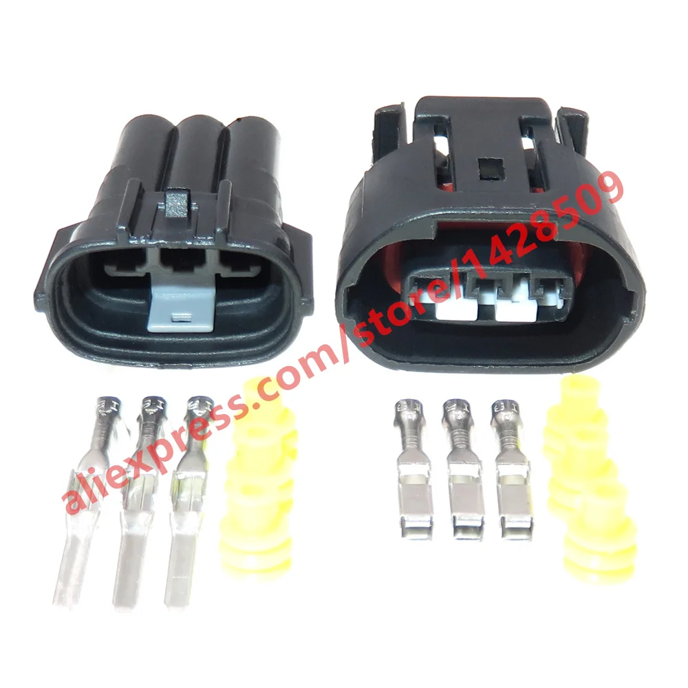 1 Set 3 Pin 2.2 Series 6188-0282 6189-0443 Car Electric Generator Regulator Waterproof Wiring Connector 90980-11348 90980-11349