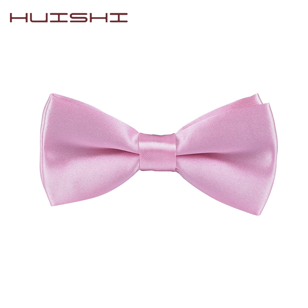 HUISHI Baby Children Lovely Classic Solid Color Baby Bow Tie Boy and girl Butterfly Accessories Coordinate Banquet Pink Gold