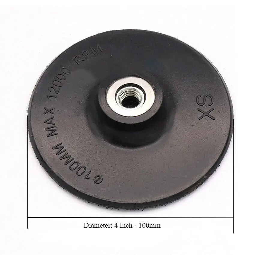 3 Inci 4 ''Hook dan Loop Backing Pad M10 Tipis Keras untuk Sudut Penggiling Polishing Pads