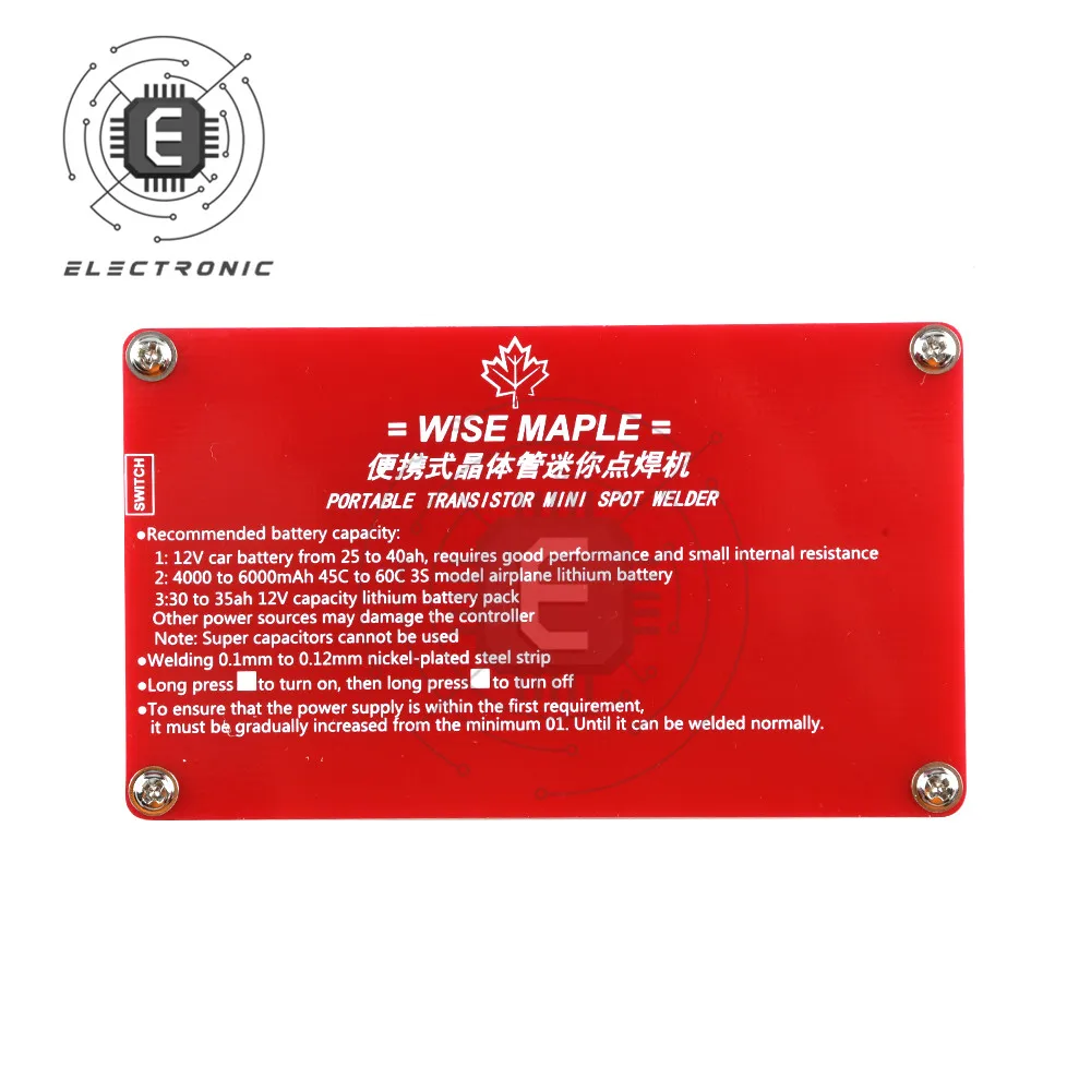 Dc 12v portátil diy transistor mini máquina de soldador ponto 18650 bateria vários fonte alimentação soldagem com display digital