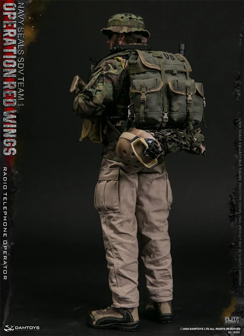 DAMTOYS-Set completo de juguetes modelo DAM 78081, 1/6, marino, Seal, Radio, operador telefónico, 12 pulgadas, soldado, figura de acción, regalo para fanáticos