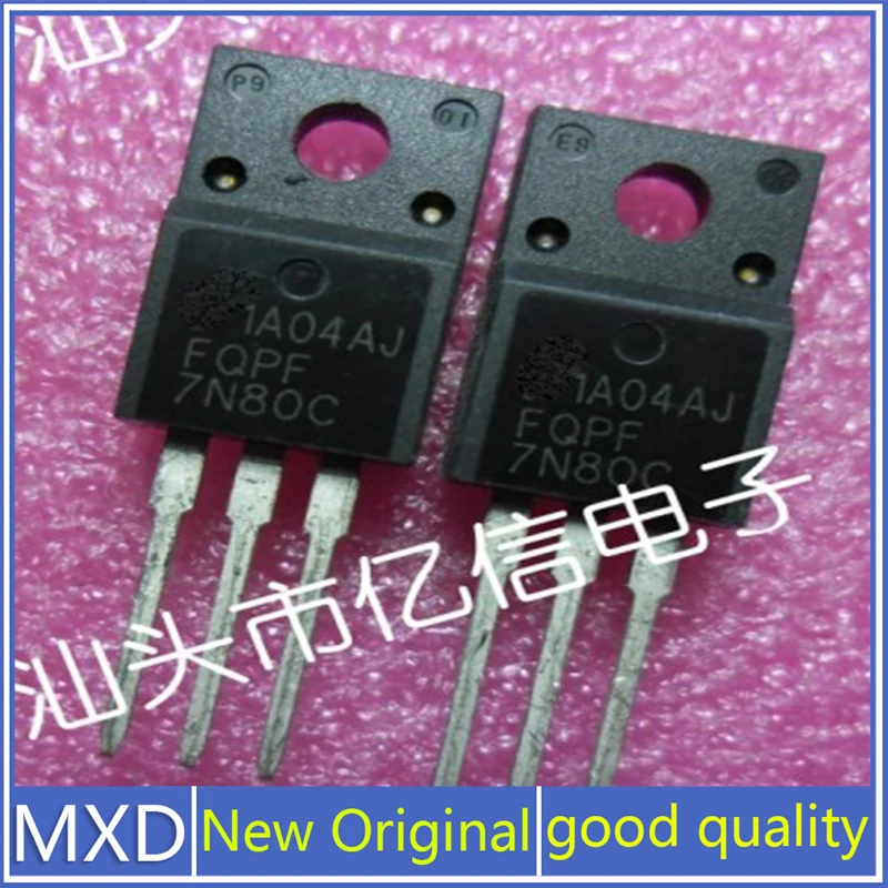 5Pcs/Lot New Original FQPF7N80C P7NK80ZFP Field Effect Tube 7N80 7A800V Good Quality