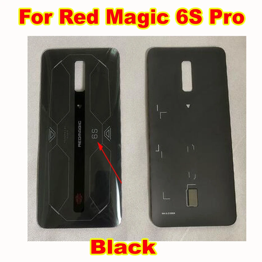 Best Glass Lid Back Battery Cover For ZTE Nubia Red Magic 6S Pro NX669J-S Housing Door Rear Case Chassic Phone Shell Replacement