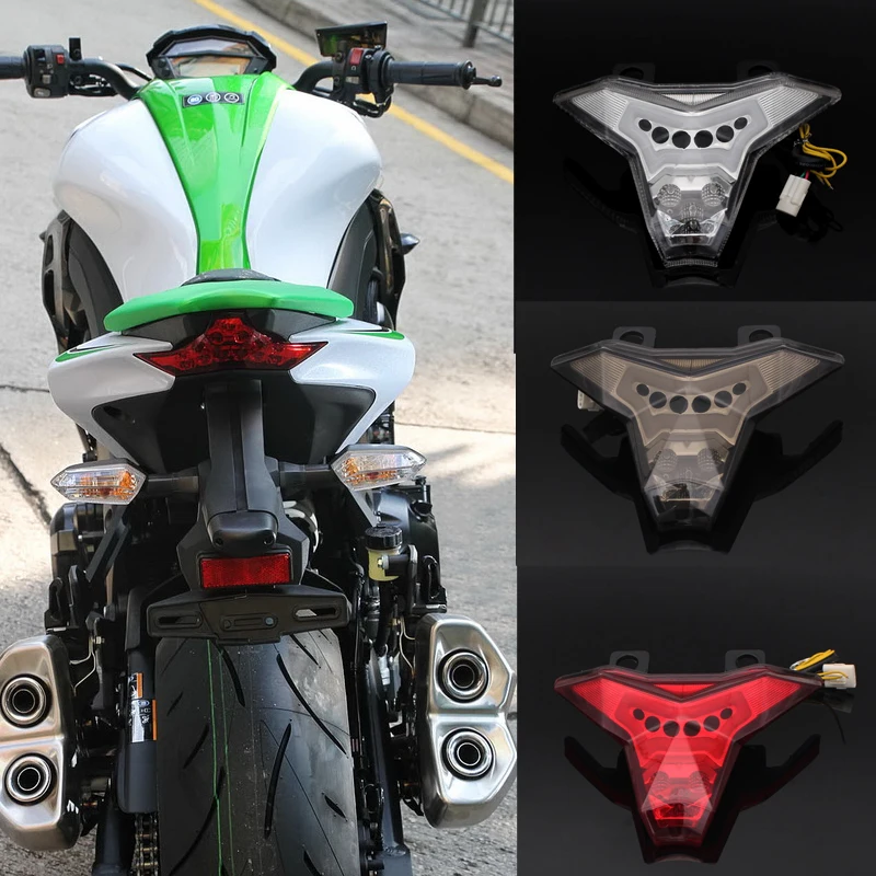 

Светодиодный задний фонарь для KAWASAKI Z1000, Z1000R, Z400, NINJA 400, ZX6R, ZX10R, аксессуары для мотоциклов, Интегрированный задний стоп-сигнал, сигнал поворота