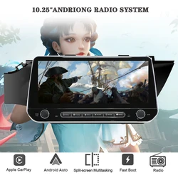 8G+128G Android 14 Car Autoradio Stereo Video Audio Head Unit GPS Navi Monitor For KIA K2 RIO 2017 - 2021 DVD Cassette Carplay