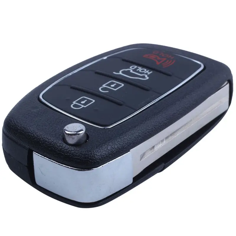 

Flip Key Shell fit for HYUNDAI Santa Fe Remote Key Case Fob 4 Button PG180D