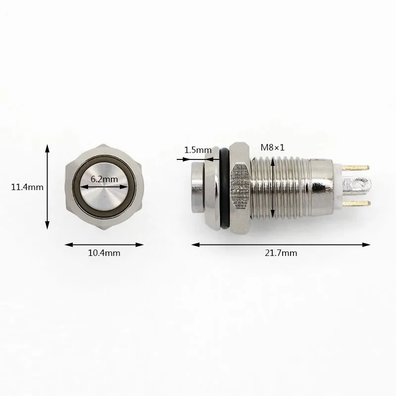 Electric Waterproof Power 12v Led Light Momentary Push Button Switch 8/10/12/16/19/22 mm Pressure Switches 220v 24v 3v