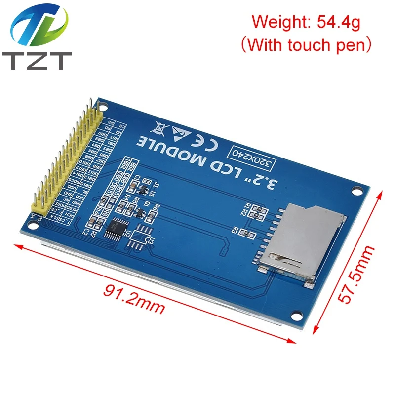 TZT  3.2 inch TFT LCD Touch Screen Module Display Ultra HD 320X240 ILI9341 for Arduino 3.2'' 320240 240x320 240320 2560 diy