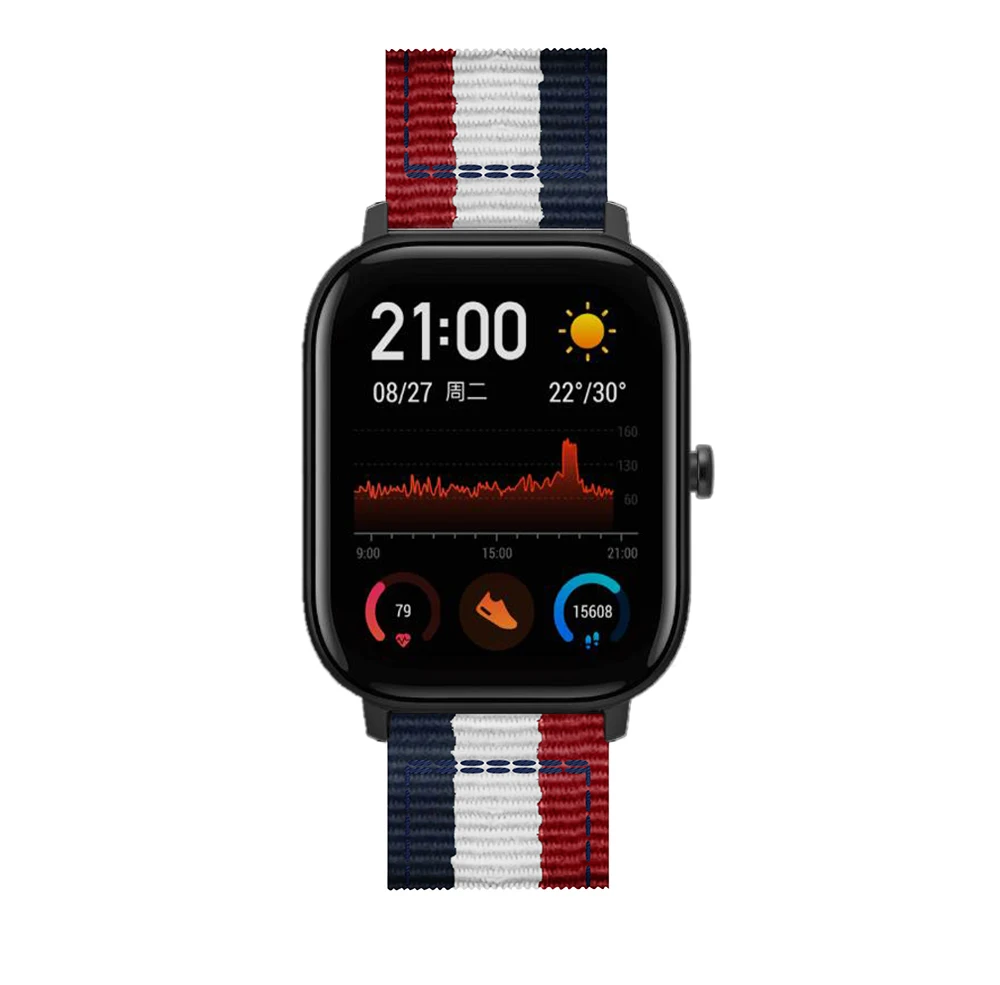 Neues Nylon-Armband für Amazfit Bip Lite Youth 20mm Uhrenarmband Ersatz für Xiaomi Huami Amazfit GTS Bit Band Armband Handgelenkschlaufe – Detail 15