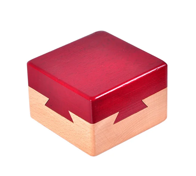 Luban Lock Spielzeug Holz Magische Box Puzzle-Spiel für Kinder Erwachsene Bildungs Gehirn Training Spielzeug