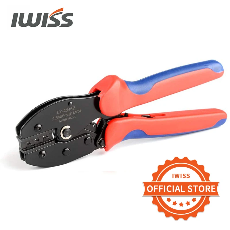 IWISS LY-2546B MC3/4 Connectors Crimper pliers for Solar Panel PV Cable Crimping Tool AWG 14.12.10 (2.5,4,6.0 mm² )