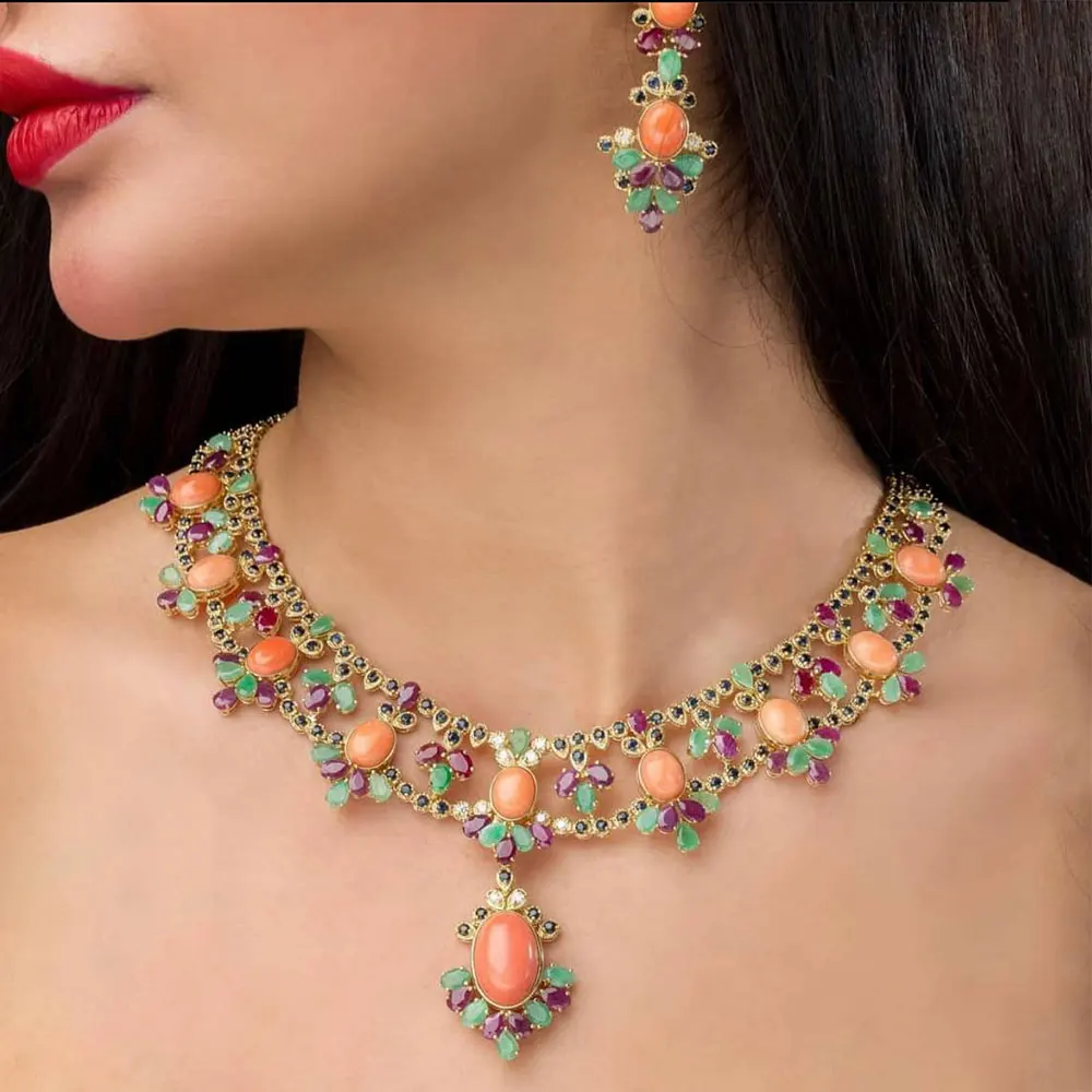 

GODKI DUBAI 4pcs Bridal Zirconia Necklace earring Sets For Women Wedding Party Jewelry Sets CZ Crystal Wedding Jewelry Sets 2022