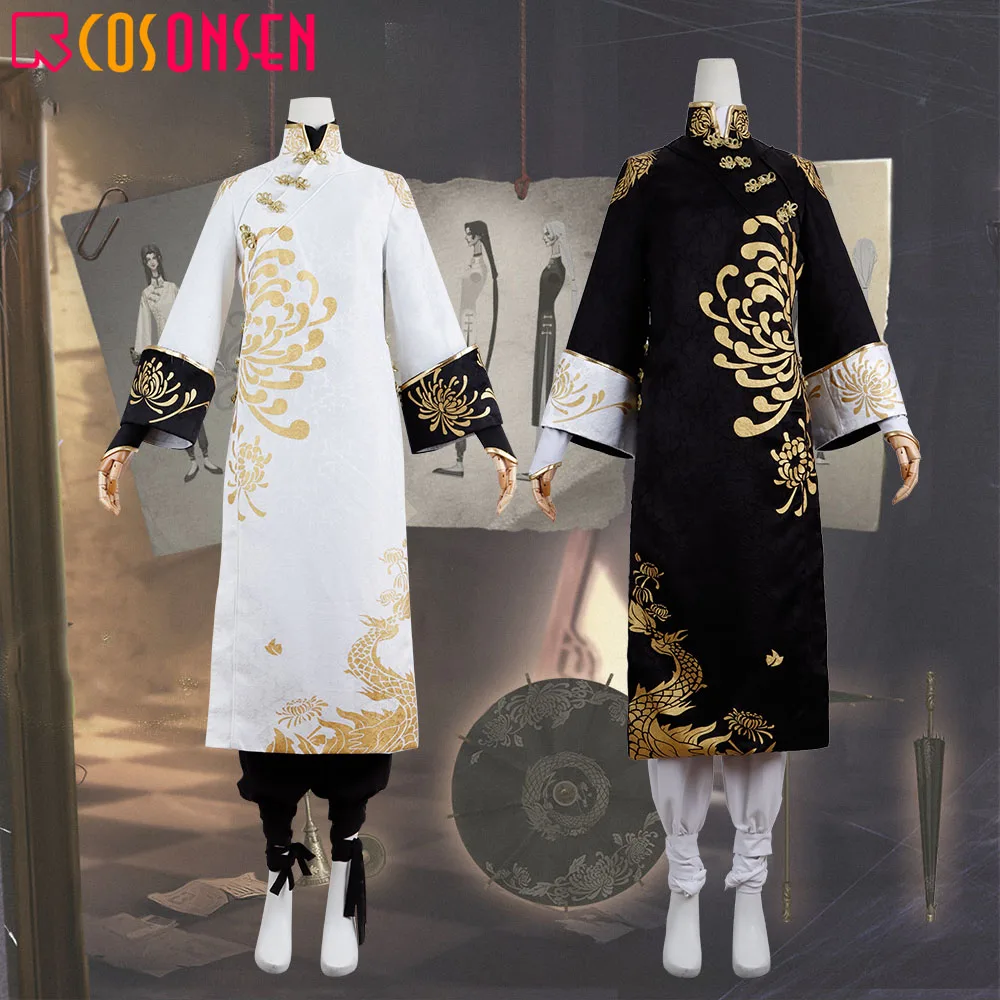 

Game Identity V Wu Chang Cosplay Costume The Soul of Umbrella Black and White suit for Halloween Carnival Party COSPLAYONSEN