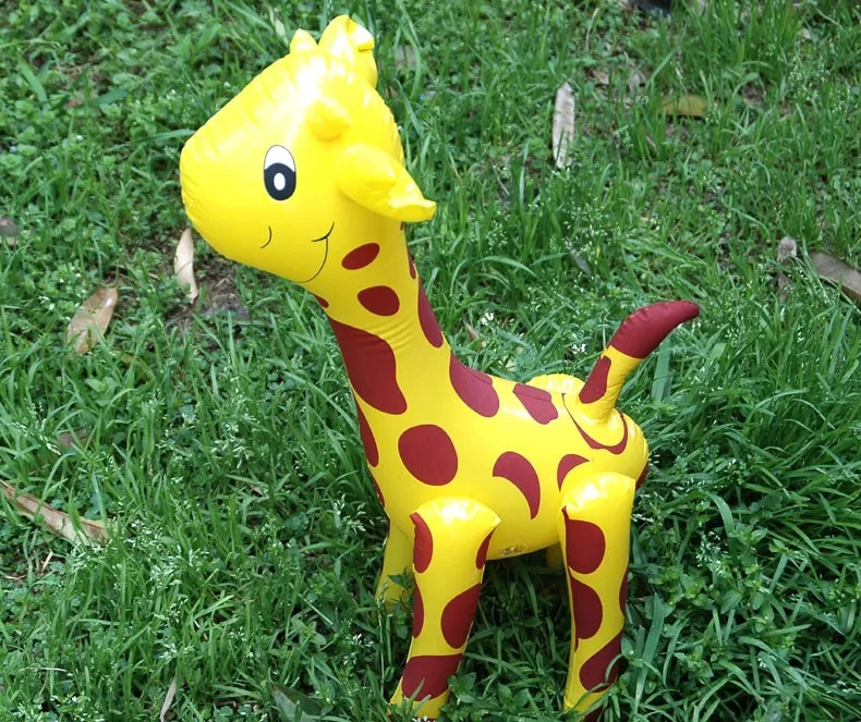 inflatable animal Inflatables Super Cute Inflatable Cartoon Giraffe Pvc Toys Wholesale Child Toy The Kindergarten Funny Teaching