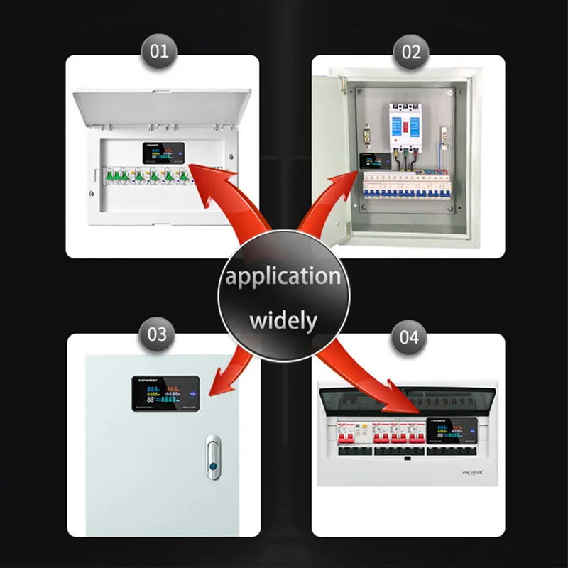 AC 220V 20A 100A Digital Voltmeter Ammeter Power Meter Voltage Tester Energy Volt AmpWattmeter Electricity Monitor