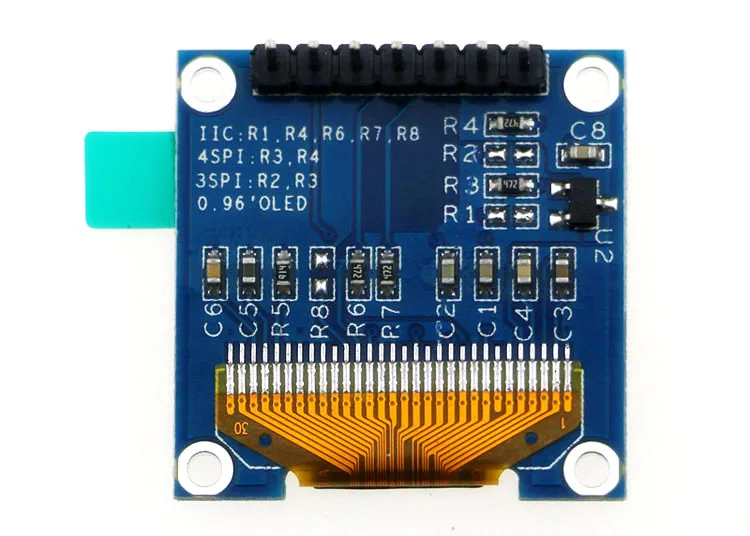 واجهة IIC / SPI من وحدة LCD شاشة OLED 0.96 بوصة