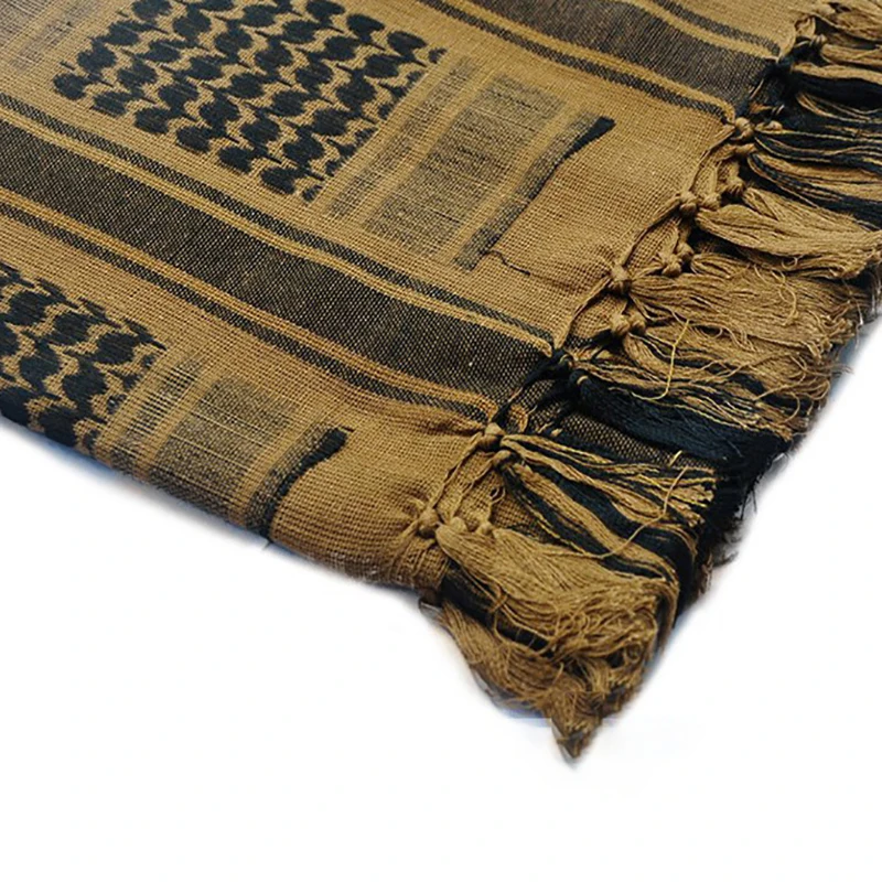 1pc Arabic Tactical Scarves Square Shawl Fishing Scarf Outdoor Sports Hiking Dust Windproof Military Desert Shemagh Keffiyeh