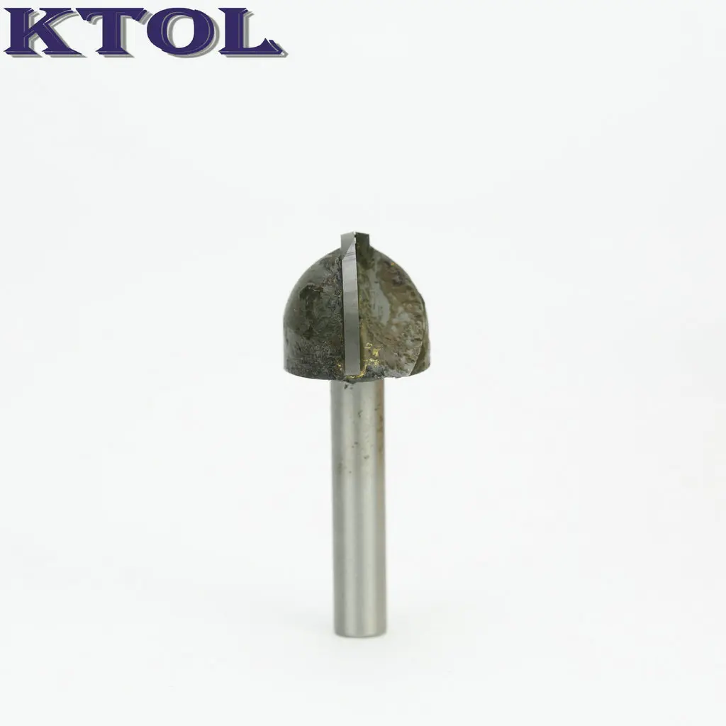 Fresa de punta redonda de 6x20mm, brocas para enrutador Ogee, herramienta de madera CNC, fresa de grabado de carburo de tungsteno para máquina de carpintería, 5 uds.