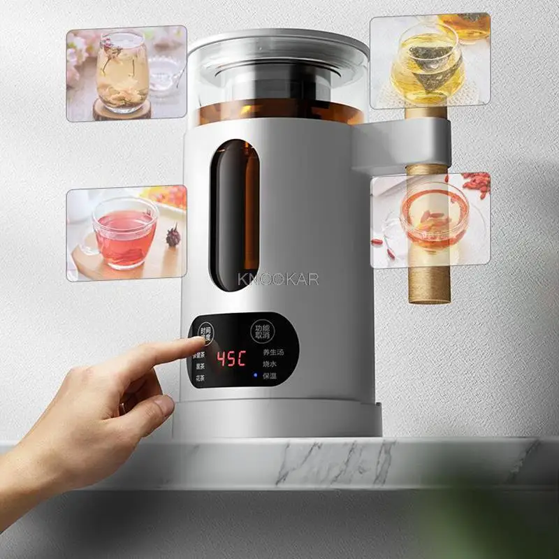 Mini chaleira elétrica, chaleira elétrica com preservação de saúde, pote de vidro, caldeira de aquecimento de água, bule, garrafa, guardar sopa, aquecedor lento