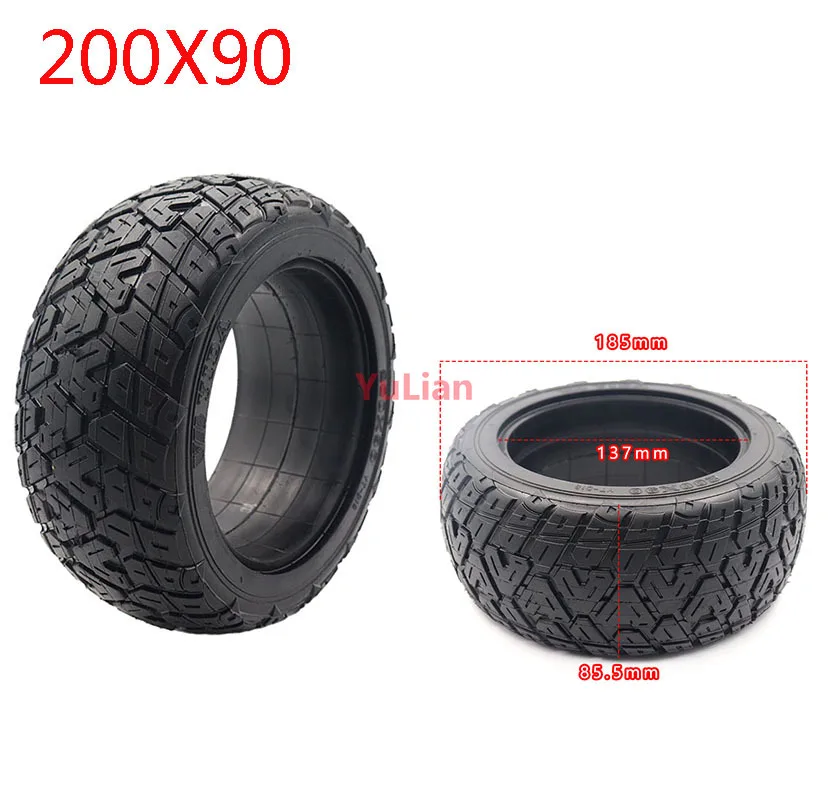 Electric Scooter 200x90 Solid Tubeless Tyre for Electric Balance Car Explosion-proof Non-Pneumatic Tire Replacement Parts