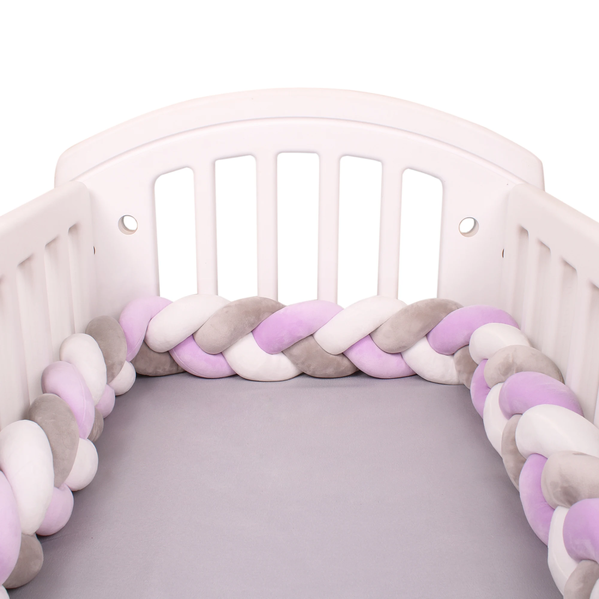 3M Baby Bumper Bed Braid Knot Pillow Cushion Bumper for Infant cuna Bebe lit Crib Protector Cot Bumper Room Decor