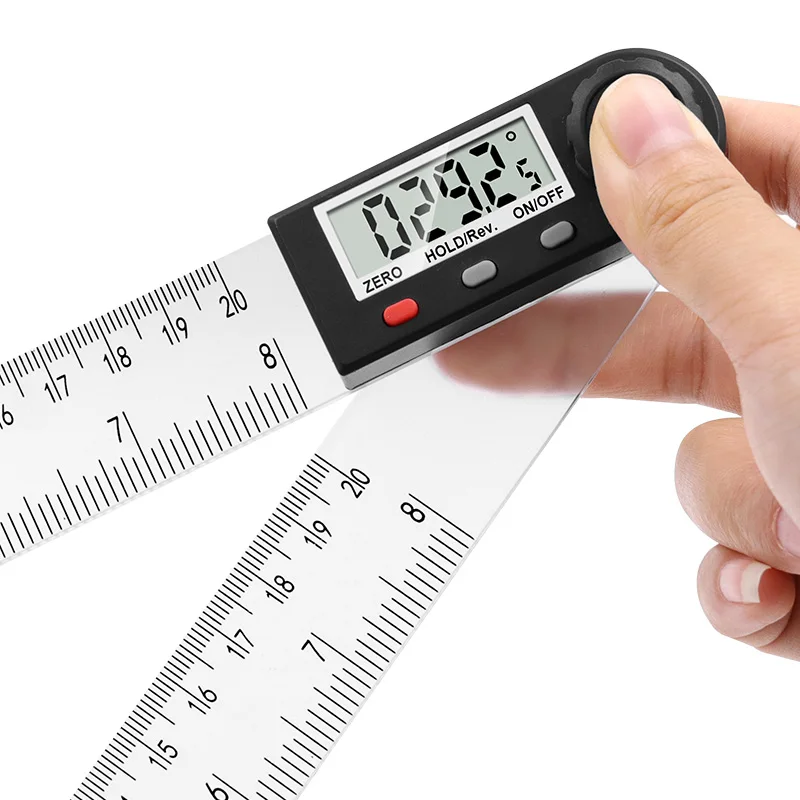 Digital protractor Angle ruler 200mm 8inch Angle Finder Meter Plastic  360 degree protractor inclinometer