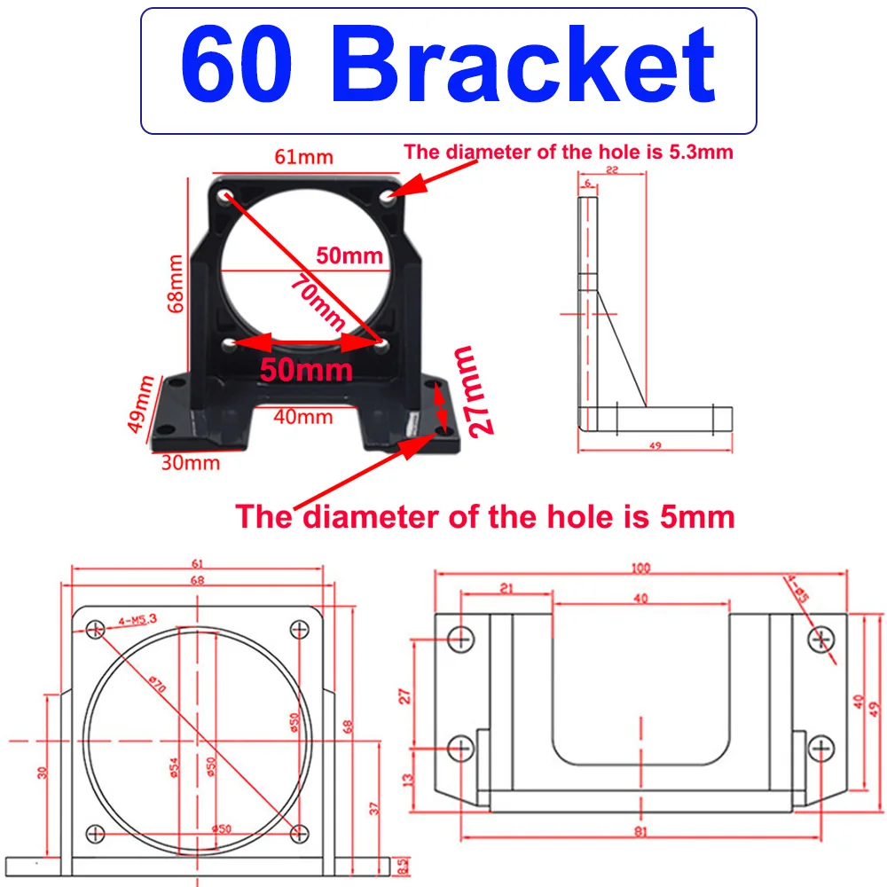 220 V Volt Electric Motors 50KTYZ 60KTYZ 68KTYZ 70KTYZ 80KTYZ Synchronous Motor Mount Fixed Bracket Holder AC 220V 110V Gear