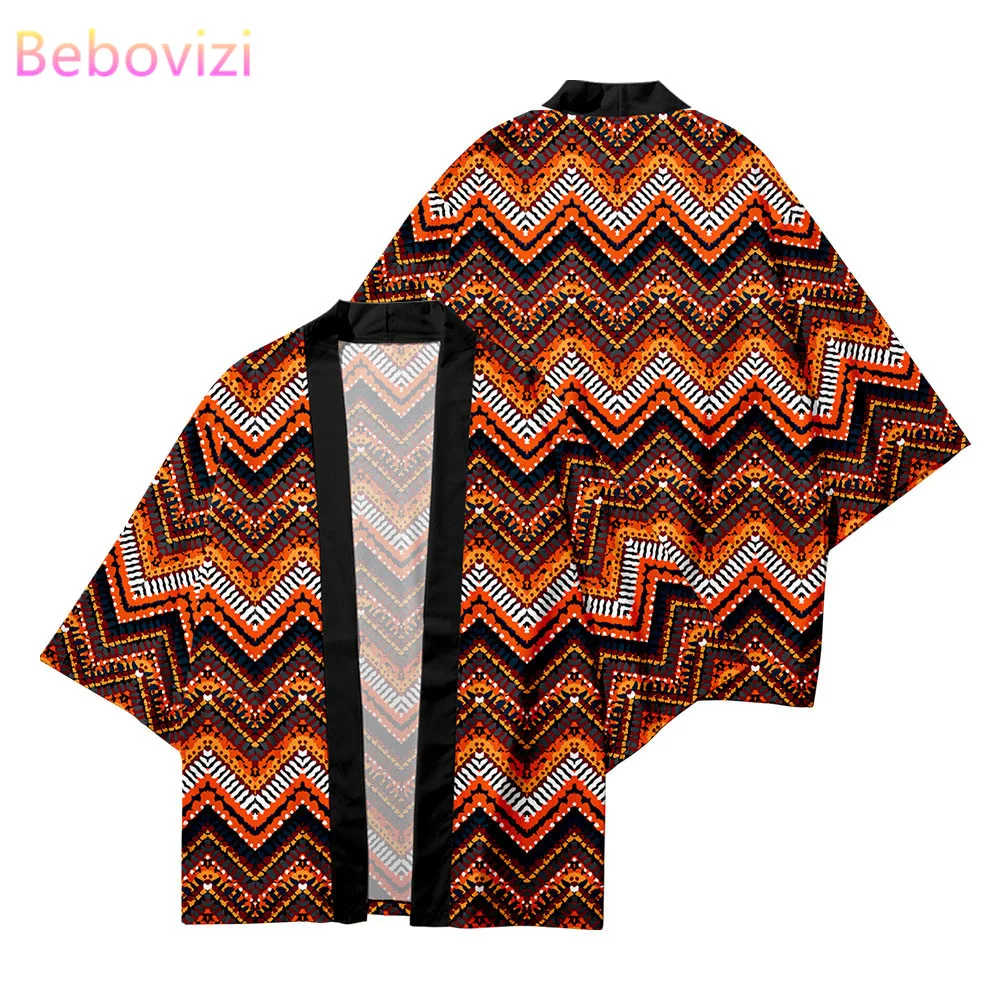 

2021 Plus Size XXS-6XL Geometry Japanese Streetwear Cardigan Women Men Harajuku Haori Samurai Cosplay Kimono Top Yukata Clothes