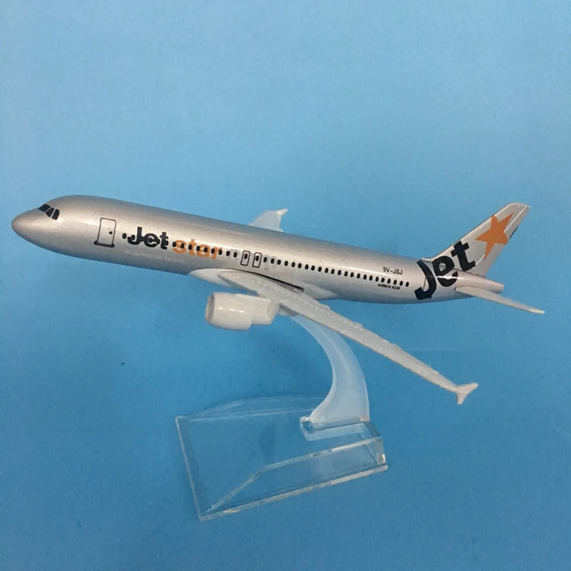 FREE SHIPPING 16CM A320 JETSTAR AIRWAYS METAL ALLOY MODEL PLANE AIRCRAFT MODEL TOY AIRPLANE BIRTHDAY GIFT TOYS FOR BOYS 040