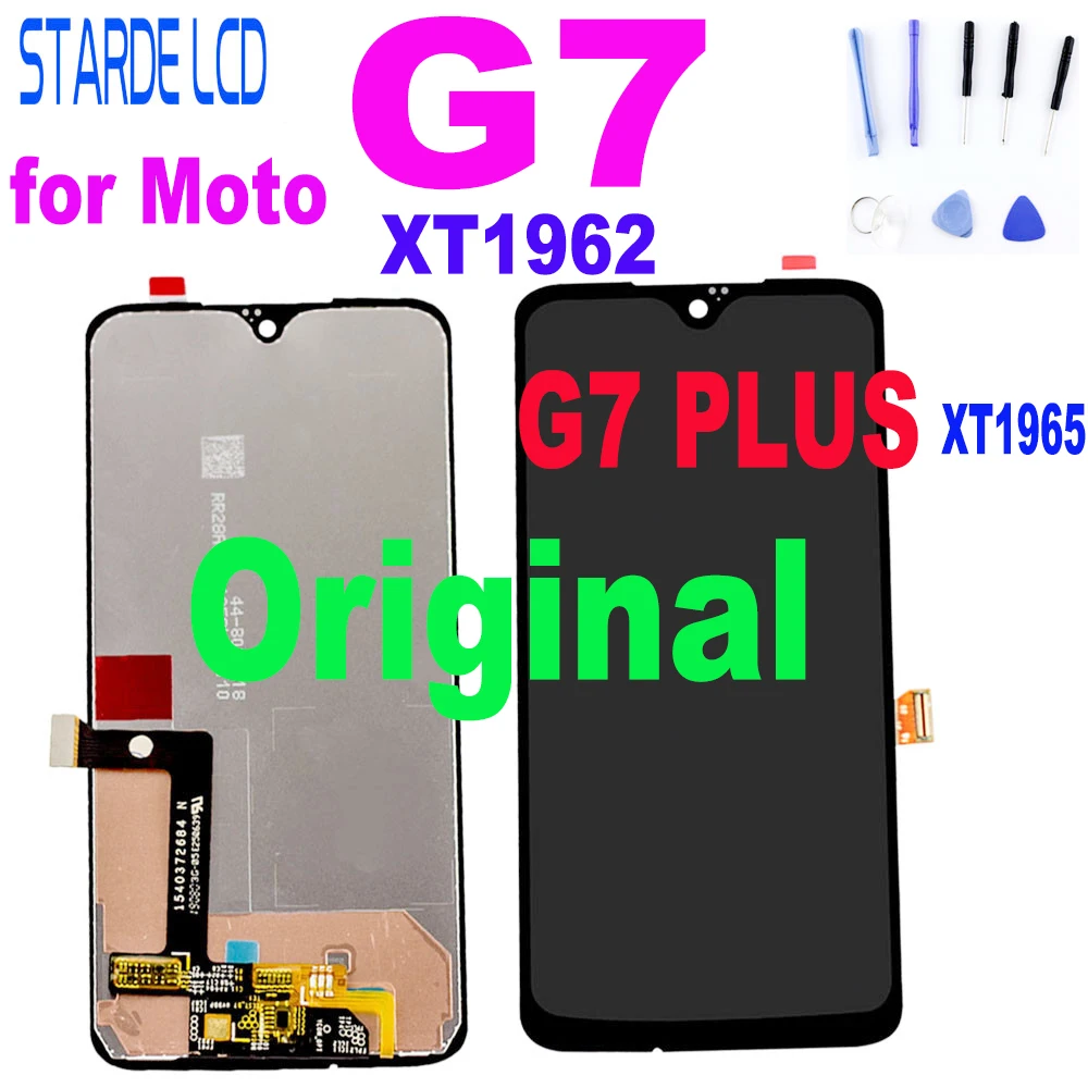 Pantalla LCD Original para Moto G7 XT1962, repuesto de cristal digitalizador táctil para Motorola G7 Plus