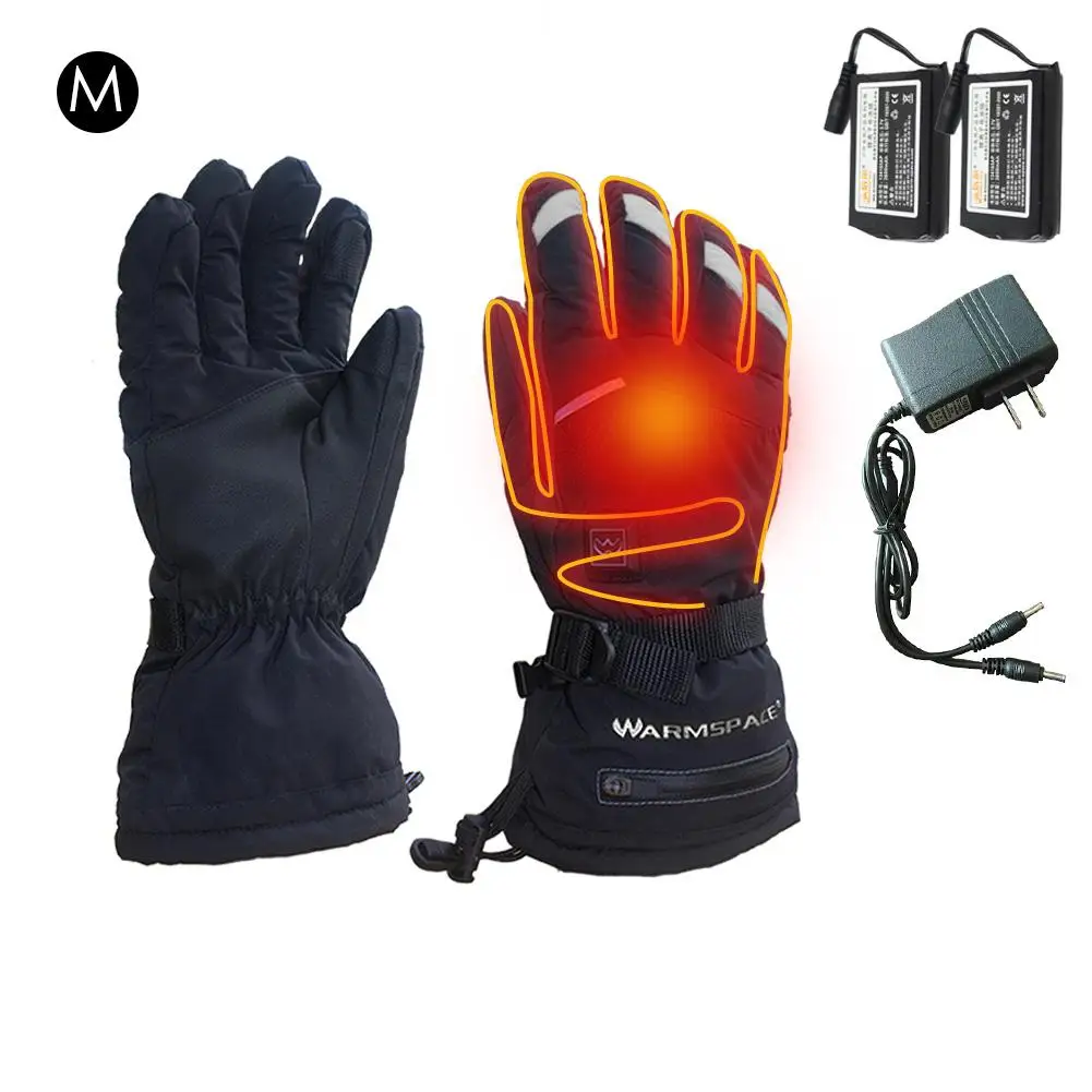 5 Speed Temperature Adjustment Motorcycle Gloves Touch Screen Rechargeable Heating Hand Warmer Waterproof Constant Warm Gloves