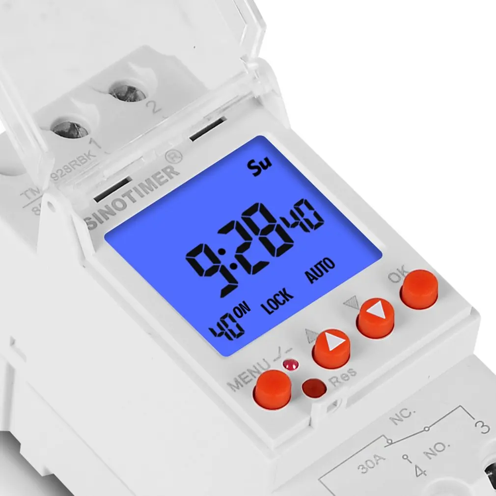 Timer Bell Display retroilluminazione a grande schermo 85-265V 40 volte 1 secondo intervallo minimo 7 giorni Timer campana programmabile